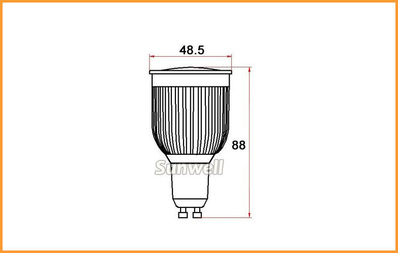 120 Degree Beaming Angle Led Spot Lighting Replacement 3000k - 6000k