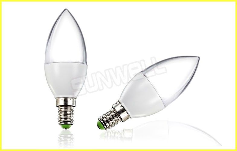 No Ultraviolet led dimmable candle bulb E14 / E27 With Epistar 100LM / W led candle lights