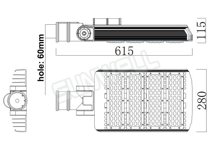 IP65 Morden High Power Outdoor Led Street Lights For Road Way / Garden