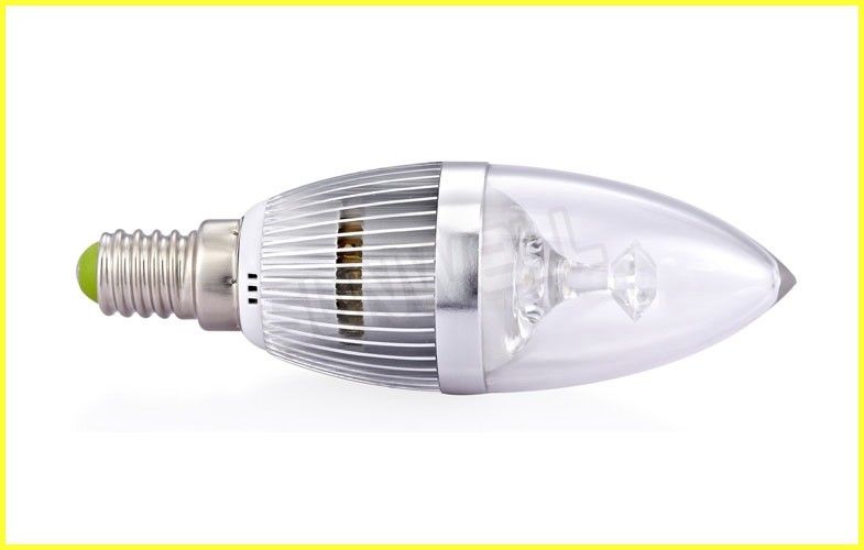 Warm White B22 / E14 / E27 led candle lamps 3W Energy saving 3000Lm