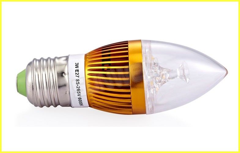 Warm White B22 / E14 / E27 led candle lamps 3W Energy saving 3000Lm